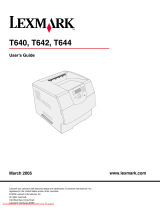 Lexmark T644 series User manual