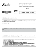 Superior Fireplaces VRT6000 Operating instructions