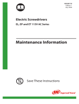 Ingersoll-Rand ET 115V AC Series Maintenance Information