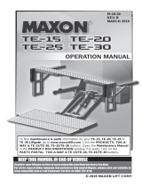 Maxon TE-15/20/25/30 Operating instructions