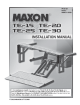 Maxon TE-20 Installation guide