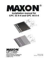 Maxon GPC 33/44 X4 Installation guide