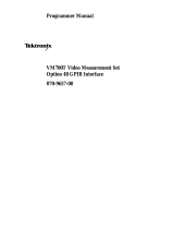 Tektronix VM700T Programmer's Manual