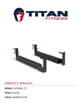 Titan Fitness T-3 Series 24-In Flip-Down Safety Bars User manual