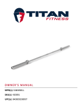 Titan Fitness MAXXUM Stainless Steel Power Bar User manual