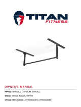 Titan Fitness Small Adjustable Ceiling Wall-Mount Pull-Up Bar User manual