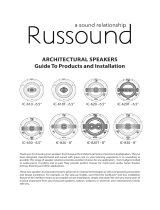 Russound IC-620T 6.5" Enhanced Single Point Stereo Loudspeaker User manual