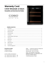 Caso WineSafe 12 Black Operating instructions
