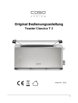 Caso Design Classico T2 Toaster Operating instructions