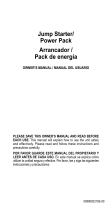 Schumacher FR01545 Jump Starter/Power Pack Owner's manual