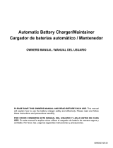 Schumacher FR01536 Automatic Battery Charger/Maintainer Owner's manual