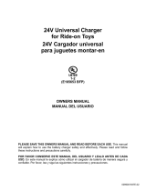 Schumacher CR8 24V Universal Charger for Ride-on Toys UL 1-2 Owner's manual