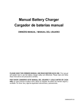 Schumacher FR01534 Manual Battery Charger Owner's manual