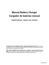 Schumacher FR01535 Manual Battery Charger Owner's manual