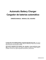 Schumacher FR01549 Automatic Battery Charger Owner's manual