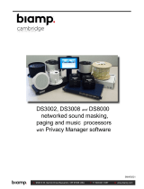 Biamp DS3002 DS3008 DS8000 with Privacy Manager User manual