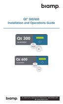 Biamp Qt® 300 / Qt® 600 Installation & Operations User manual