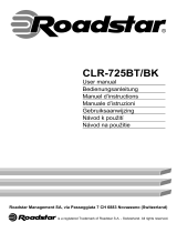 Roadstar CLR-725BT/BK User manual