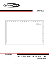 SHOWTEC Star Dream 6x4m 128 LED RGB User manual