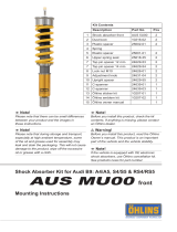 Ohlins AUS MU00 Mounting Instruction