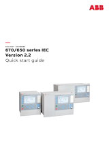 ABB Relion 670 series Quick start guide