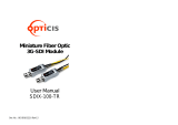 Opticis SDIX-100-TR User manual