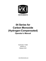RKI Instruments 04 Series CO User manual