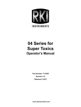 RKI Instruments 04 Series Super Toxics User manual