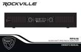 Rockville 10,000-Watt Pro Rack Amplifier Owner's manual