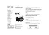 QFX R-31U User manual
