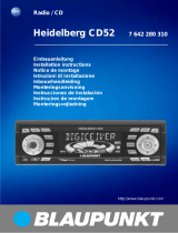 Blaupunkt HEIDELBERG CD52 Owner's manual