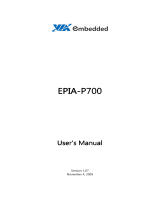 VIA Technologies EPIA-P700 User manual