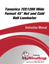 Tamerica Tamerica Tcc1200 Wide Format 45 Hot And Cold Roll Laminator User manual