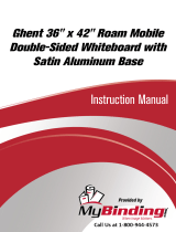 MyBinding Ghent Roam Mobile Double Sided Whiteboard User manual