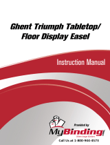 MyBinding Ghent Triumph Tabletop Floor Display Easel Installation User manual