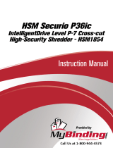 MyBinding Hsm Securio P36 Level 6 High Security Cross Cut Operating instructions