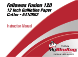 MyBinding Fellowes Fusion 120 Paper Cutter User manual