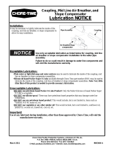 Chore-TimeMW2404A Lubrication Notice: Coupling, Mid Line Air Breather and Slope Compensator