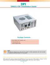 DFI GM831-CSF User manual