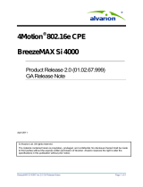 Alvarion 4M-CPE4000-Si-1D-1V-WiFi-3.5 User manual