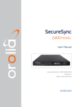 Orolia  SecureSync 2400 Time and Frequency Synchronization System  User manual