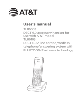 AT&T TL86003 User manual