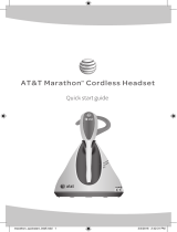 AT&T AT&T Marathon™ Cordless Headset Quick start guide