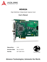 ADLINK Technology PCIe-HDV62A User manual