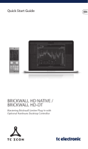 TC Electronic BRICKWALL HD NATIVE / BRICKWALL HD-DT User guide