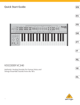 Behringer VOCODER VC340 User guide