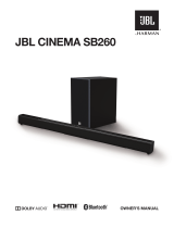 JBL Cinema SB260 Owner's manual
