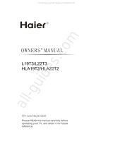 Haier L19T3 Owner's manual
