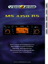 VDO Dayton MS 4150 RS MP3 Owner's manual