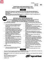 Ingersoll-Rand IMPACTOOL 2707A1 Operation And Maintenance